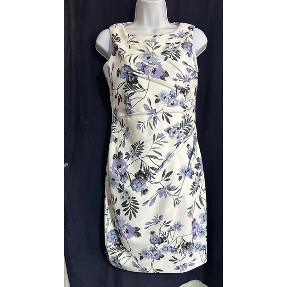 Calvin Klein Paneled Floral Sheath Dress 6P - Picture 1 of 8